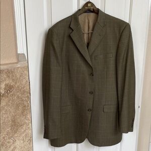 Burberry Men's Sport Coat in Olive Green